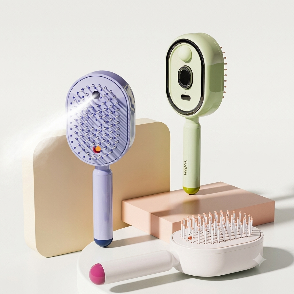 Mist Spray Massage Comb with Essential Oil Atomizer